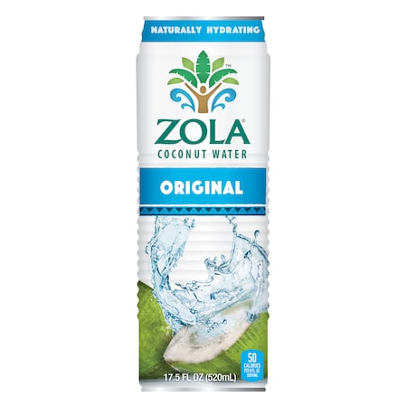 Zola Original Coconut Water 17.5 fl. oz. Bottle, PK12 PK12 17WA-COCO